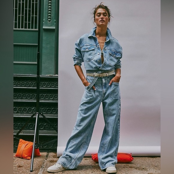 NEW! FREE PEOPLE × We The Free Touch The Sky One Piece Size LARGE 1057 - Picture 3 of 7